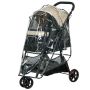 Dog stroller PawHut 80.5x51.5x100cm., black/beige