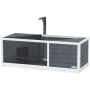 Turtle cage PawHut 120x50x40cm., gray/white