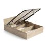 Single bed, 120 × 200 cm, oak color