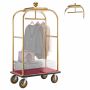 Hotel luggage trolley VEVOR X-125B-G, 4 wheels, 1080 × 640 × 1940 mm