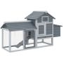 Chicken coop PawHut 150.5x54x87cm., gray/white