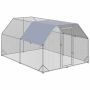 Chicken coop PawHut 280x380x195cm., silver color