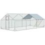 Chicken coop PawHut 300x600x195cm., silver color