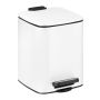 Vonios šiukšliadėžė Relaxdays 10050073_49, su pedalu, 6 l, 19,5 × 25,5 × 23 cm