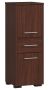 Шкафчик для ванной комнаты AKORD FIN, 2 дверцы и 1 ящик, коричневый, 30 × 85 × 30 см
