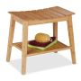 Vonios suolas Relaxdays 10046271.0, Su lentyna, 51,5 × 45 × 34 cm