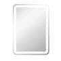 Bathroom mirror with LED lighting Homcom 50x4x70cm., silver color