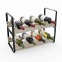 Vyno lentyna Relaxdays 10052652.0, 8 buteliams, 39,5 × 29 × 17,5 cm