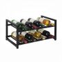 Vyno lentyna Relaxdays 10052656_46, 8 buteliams, 42,5 × 21,5 × 24,5 cm