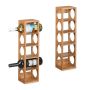 Vyno lentynos Relaxdays 10046368.0, 2 vnt., 5 buteliams, 14 × 53 × 12 cm