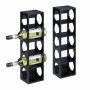 Vyno lentynos Relaxdays 10046372.0, 2 vnt., 5 buteliams, 14 × 53 × 12 cm