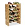 Vyno stovas Relaxdays 10023410_351, 6 pakopos, 60 × 86 × 28,5 cm