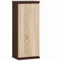 Hanging display cabinet NORE CLP H40, dark brown/oak color
