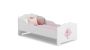 Children's bed Anna with mattress 144 cm x 75 cm x 63 cm, princess