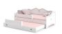 Children's double bed Emma with mattress and safety barrier 164x85x70 / 160x80x15cm