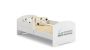 Children's bed Luk with mattress and barrier protection 144 cm x 77 cm x 56 cm, train