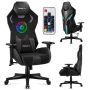Gaming chair Huzaro Combat 7.6 RGB Black, 90 × 33 × 60 cm
