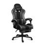 Игровое кресло Huzaro Force 4.7 Grey Mesh, с подставкой для ног, Серое, 81 × 29 × 54 см