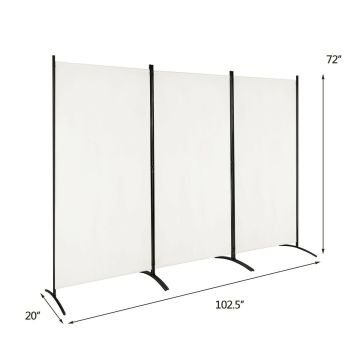 Širma 260x183cm., smėlio/juodos spalvos
