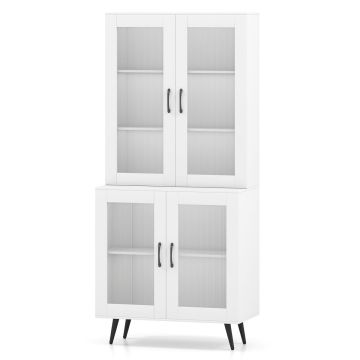 Bufetas 80x40x178,5cm., baltos spalvos