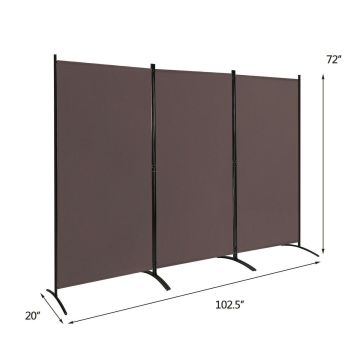 Širma 260x183cm., rudos/juodos spalvos