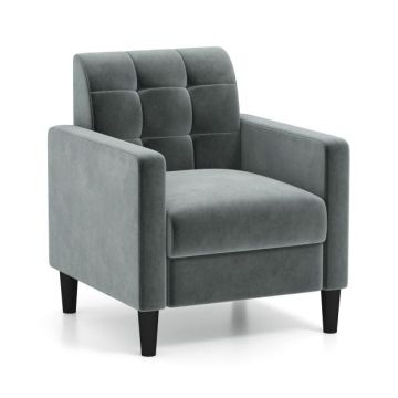 Fotelis 69x68x79,5cm., tamsiai pilkos/juodos spalvos