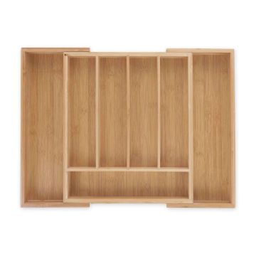 Stalo įrankių padėklas 5,5x31,5x37cm., šviesiai rudos spalvos