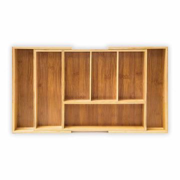 Stalo įrankių padėklas 5x37x28cm., šviesiai rudos spalvos