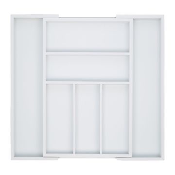 Stalo įrankių padėklas 5x30x46cm., baltos spalvos