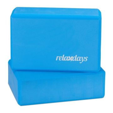 Rinkinys iš 2 jogos blokų 8x23x15cm., mėlynos/baltos spalvos
