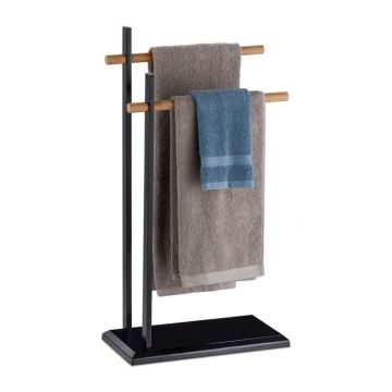 Rankšluosčių stovas 85,5x45x22,5cm., šviesiai rudos/juodos spalvos