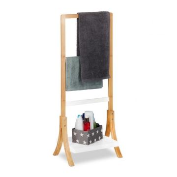 Rankšluosčių stovas 103x41x28cm., šviesiai rudos/baltos spalvos