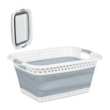 Корзина для белья 27x61x45,5 см, 37 л, серо-белая