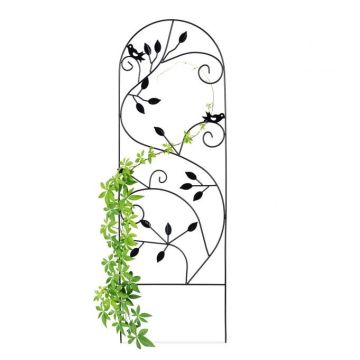 Sodo grotelės 120x40x0,5cm., juodos spalvos