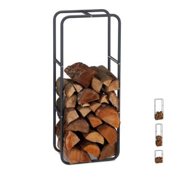 Stovas malkoms 100x40x25cm., tamsiai pilkos spalvos