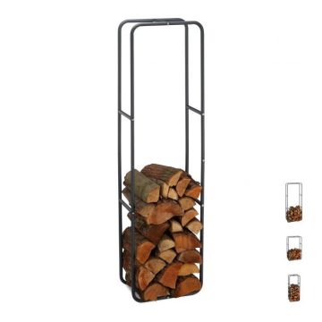 Stovas malkoms 150x40x25cm., tamsiai pilkos spalvos