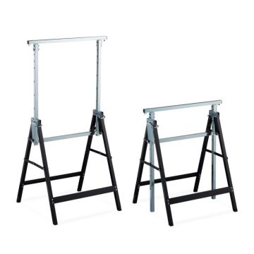 Rinkinys iš 2 statybinių estakadų 130x68,5x58cm., juodos/sidabrinės spalvos