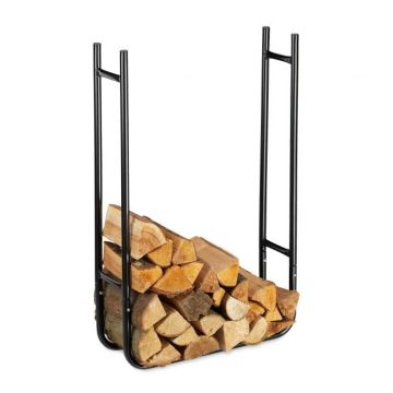 Stovas malkoms 90x60x20cm., juodos spalvos