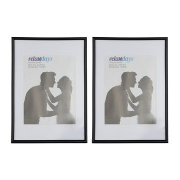 Rinkinys iš 2 nuotraukų rėmelių 31x21x2cm., juodos/baltos spalvos