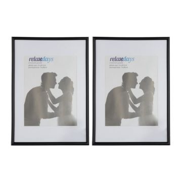 Rinkinys iš 2 nuotraukų rėmelių 30,5x22x2cm., juodos/baltos spalvos