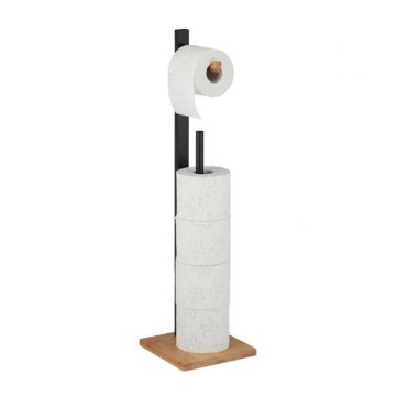Tualetinio popieriaus laikiklis 71x19x19cm., šviesiai rudos/juodos spalvos