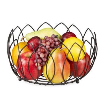 Корзина для фруктов 13х27см., цвет чёрный.
