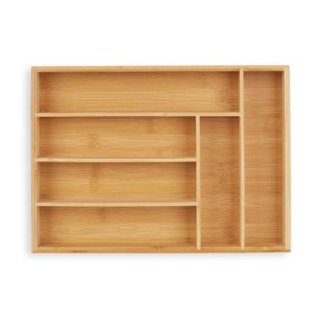 Stalo įrankių padėklas 5x25,5x35,5cm., šviesiai rudos spalvos