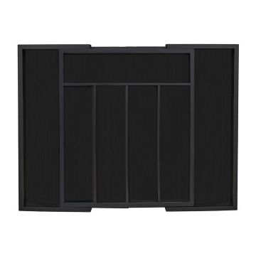 Stalo įrankių padėklas 5,5x48,5x37cm., juodos spalvos