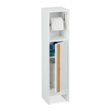 Tualetinio popieriaus laikiklis 75,5x18,5x18,5cm., šviesiai rudos/baltos spalvos