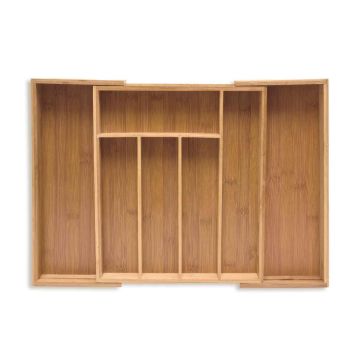 Stalo įrankių padėklas 6,5x25,5x35,5cm., šviesiai rudos spalvos