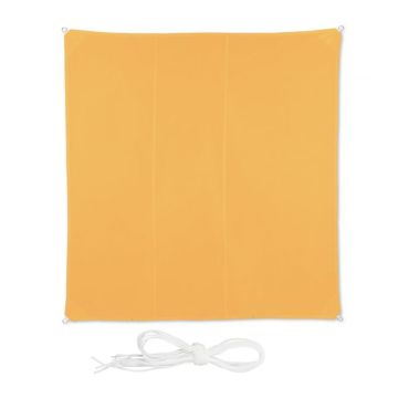 Kvadratinis tentas nuo saulės 400x400cm., geltonos spalvos