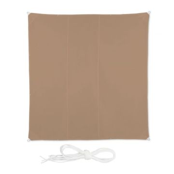 Kvadratinis tentas nuo saulės 400x400cm., rudos spalvos