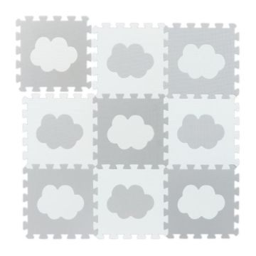 Игровой коврик "Delionė" 91,5x91,5см., серый/белый