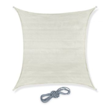 Kvadratinis tentas nuo saulės 400x400cm., baltos spalvos